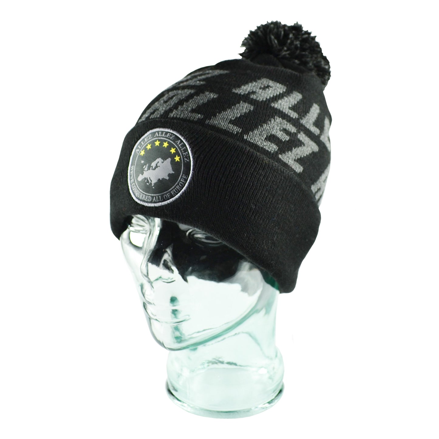 Allez Black & Grey Bobble Hat