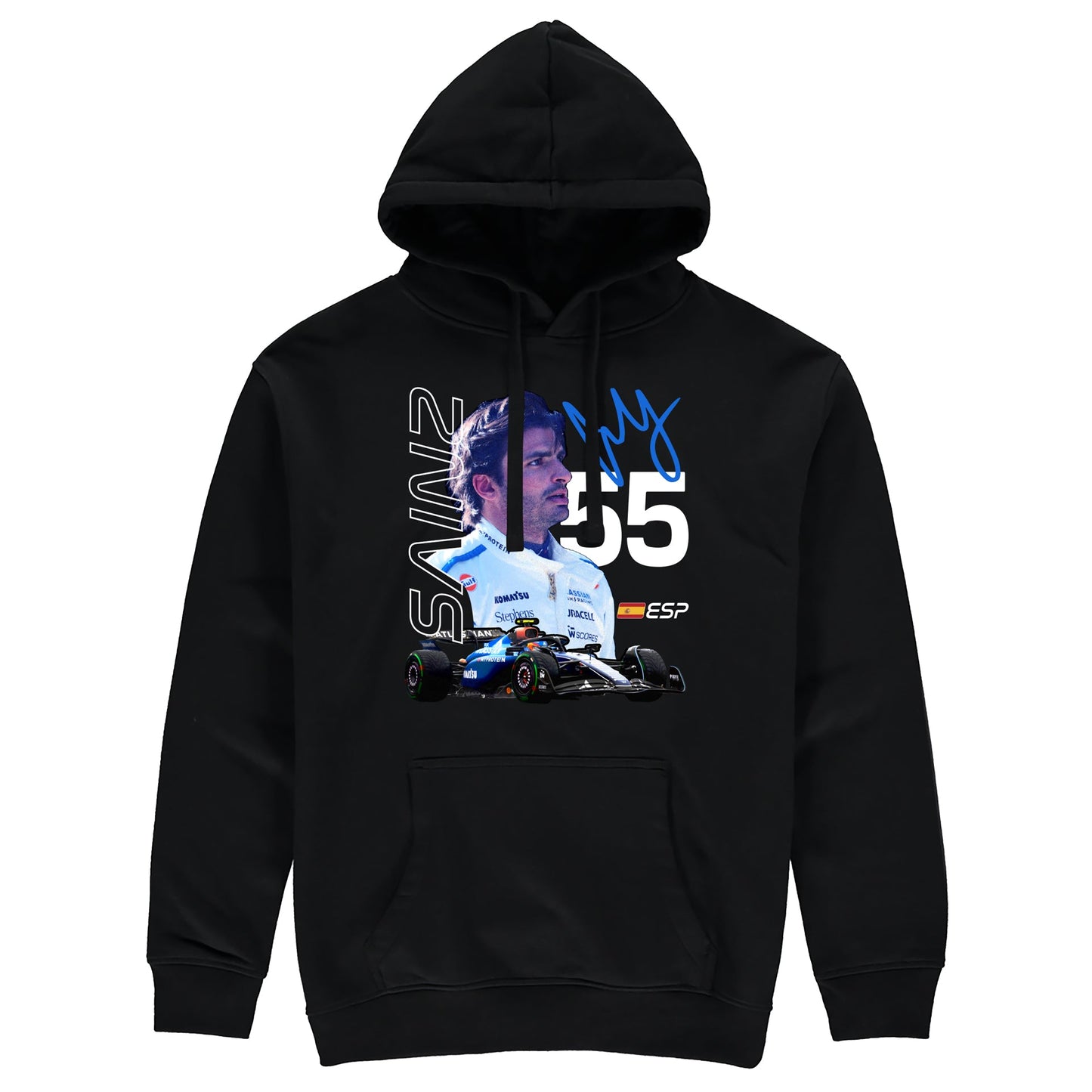 Sainz F1 Hoodie - Black - Adult