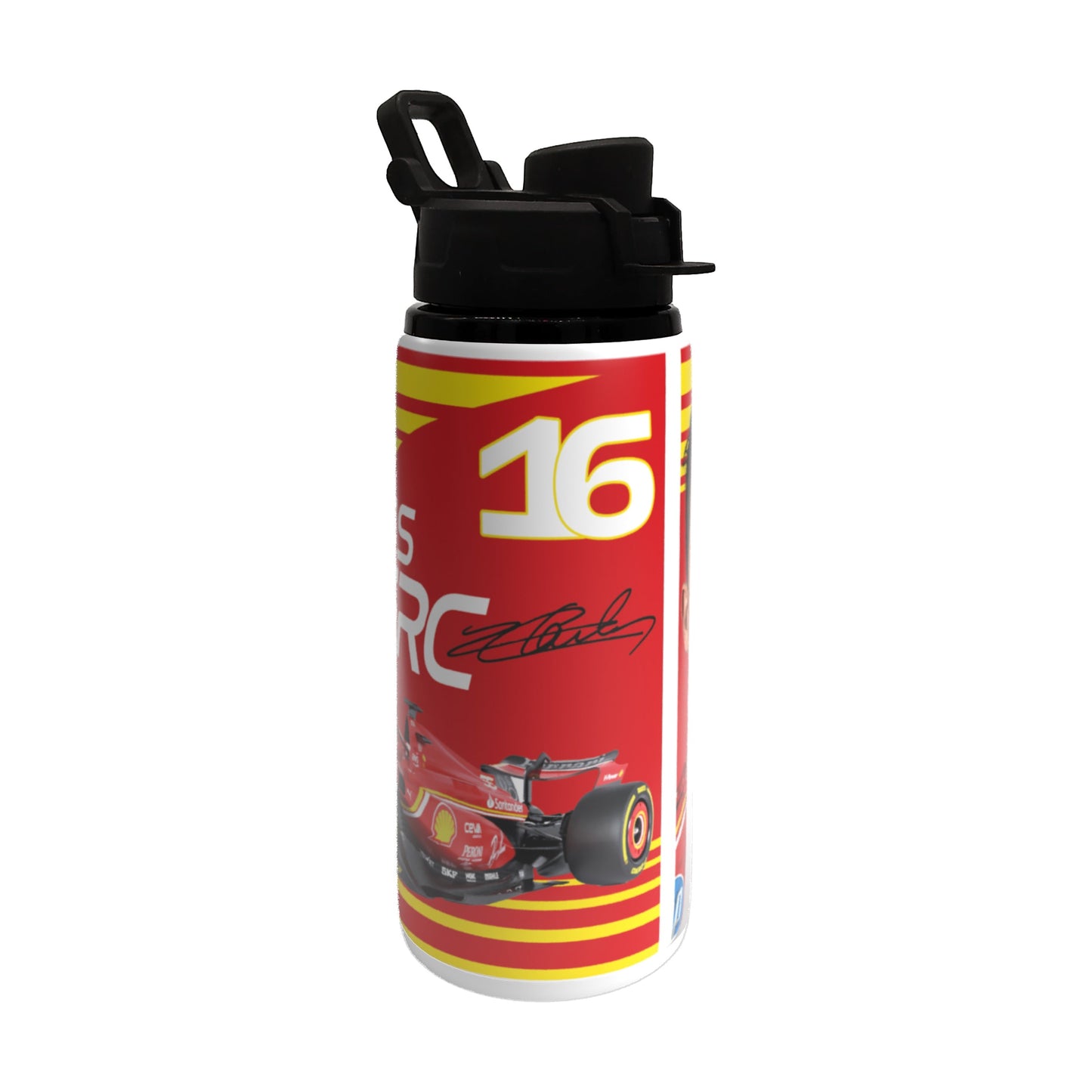 Leclerc F1 Bottle 600ml White - Black Lid