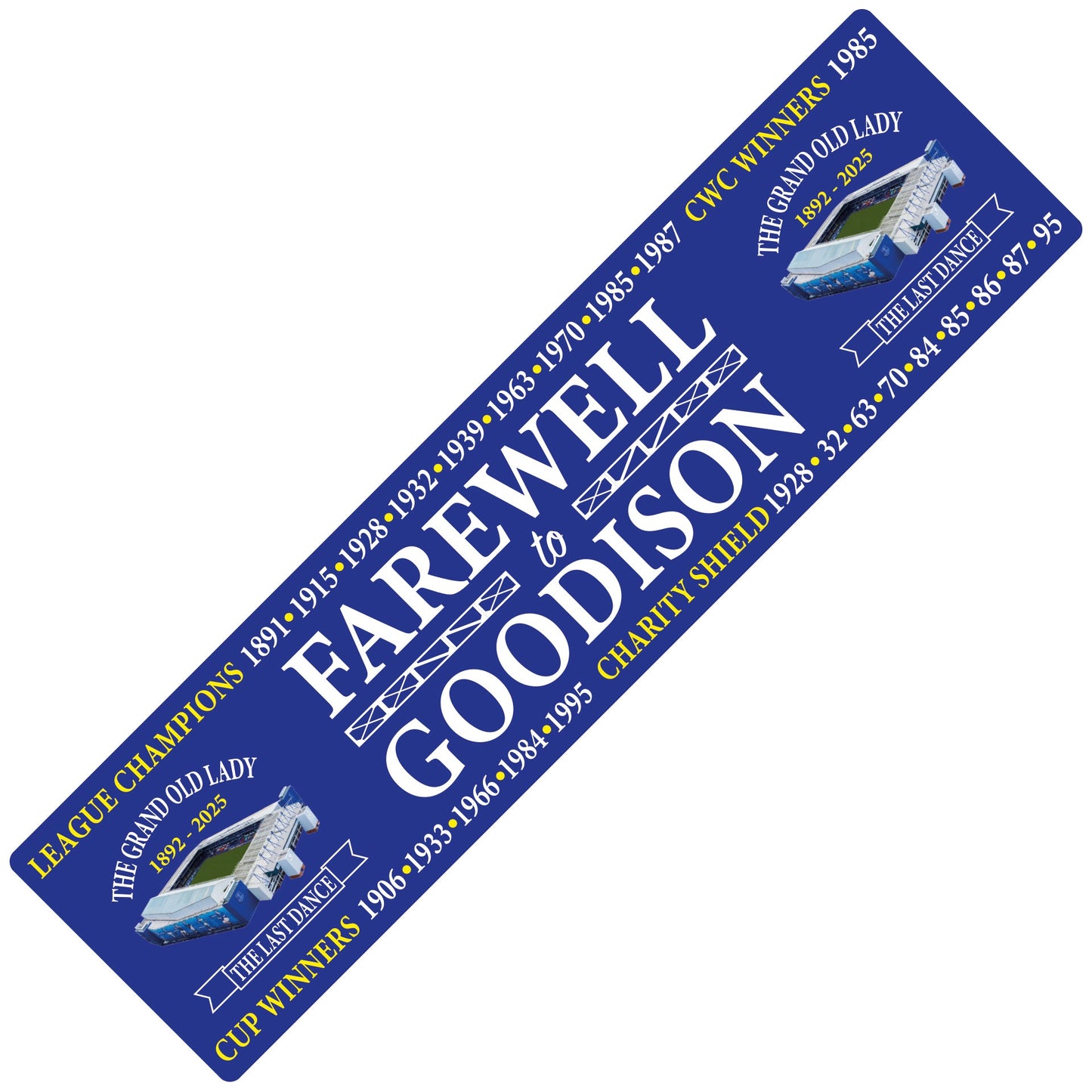 Farewell to Goodison - Bar Runner/Desk Mat