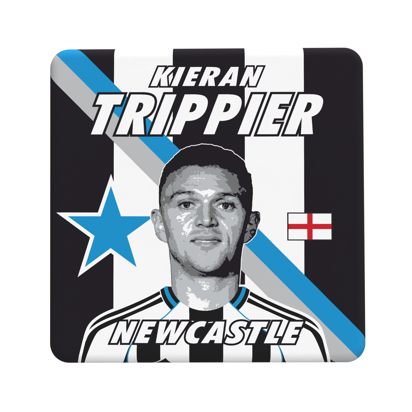 Trippier Newcastle Coaster-95mm