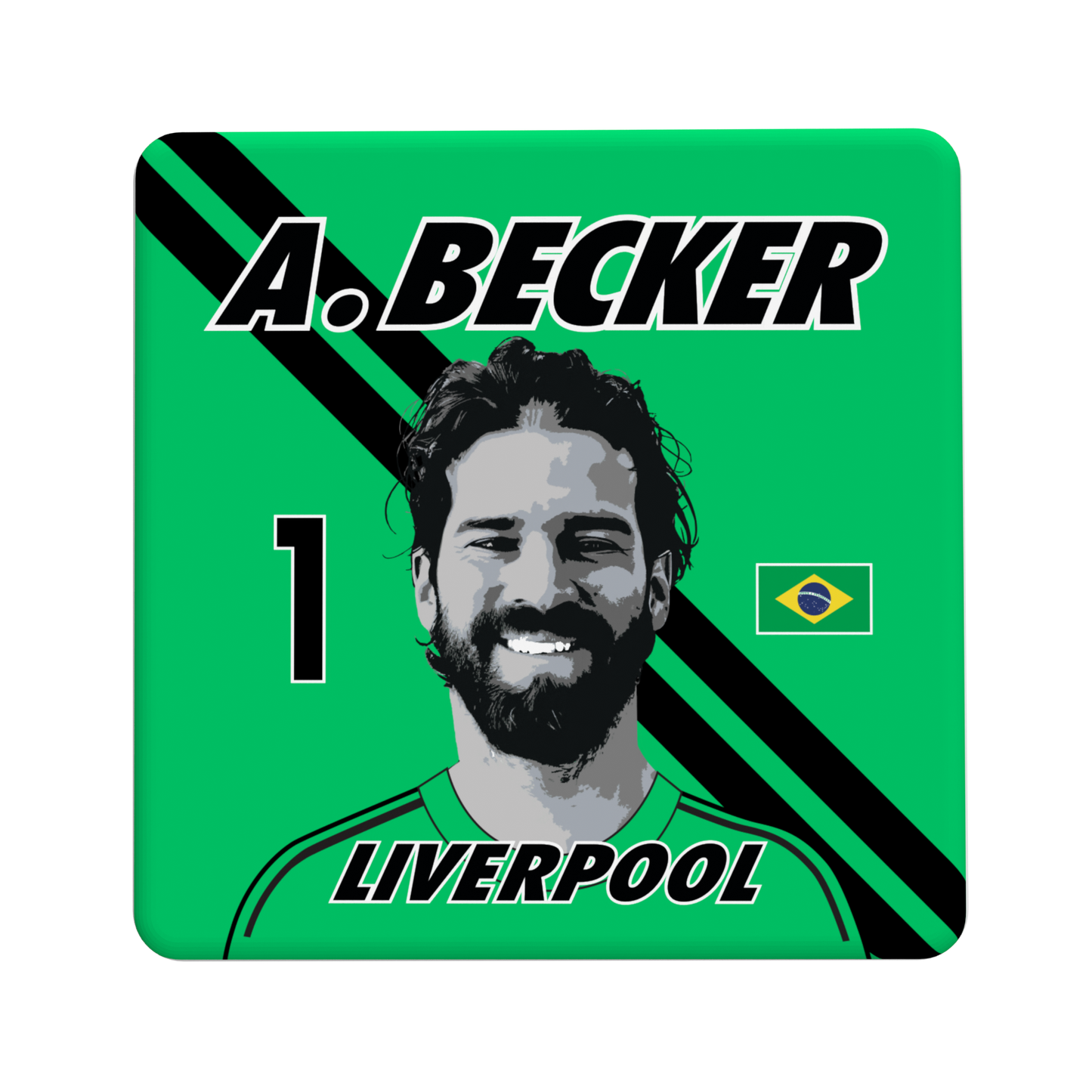 Alisson Liverpool Coaster-95mm