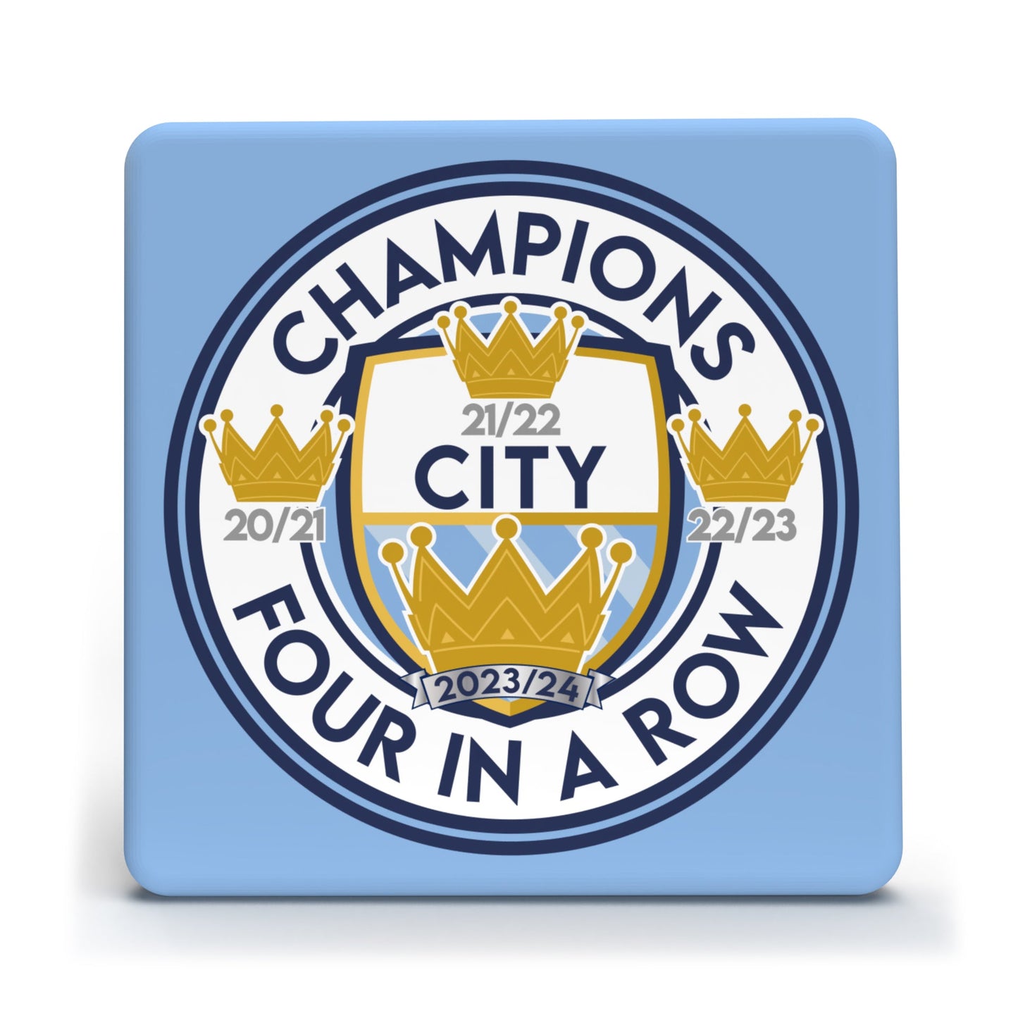 City 4 in a Row Logo Coaster - 95mm