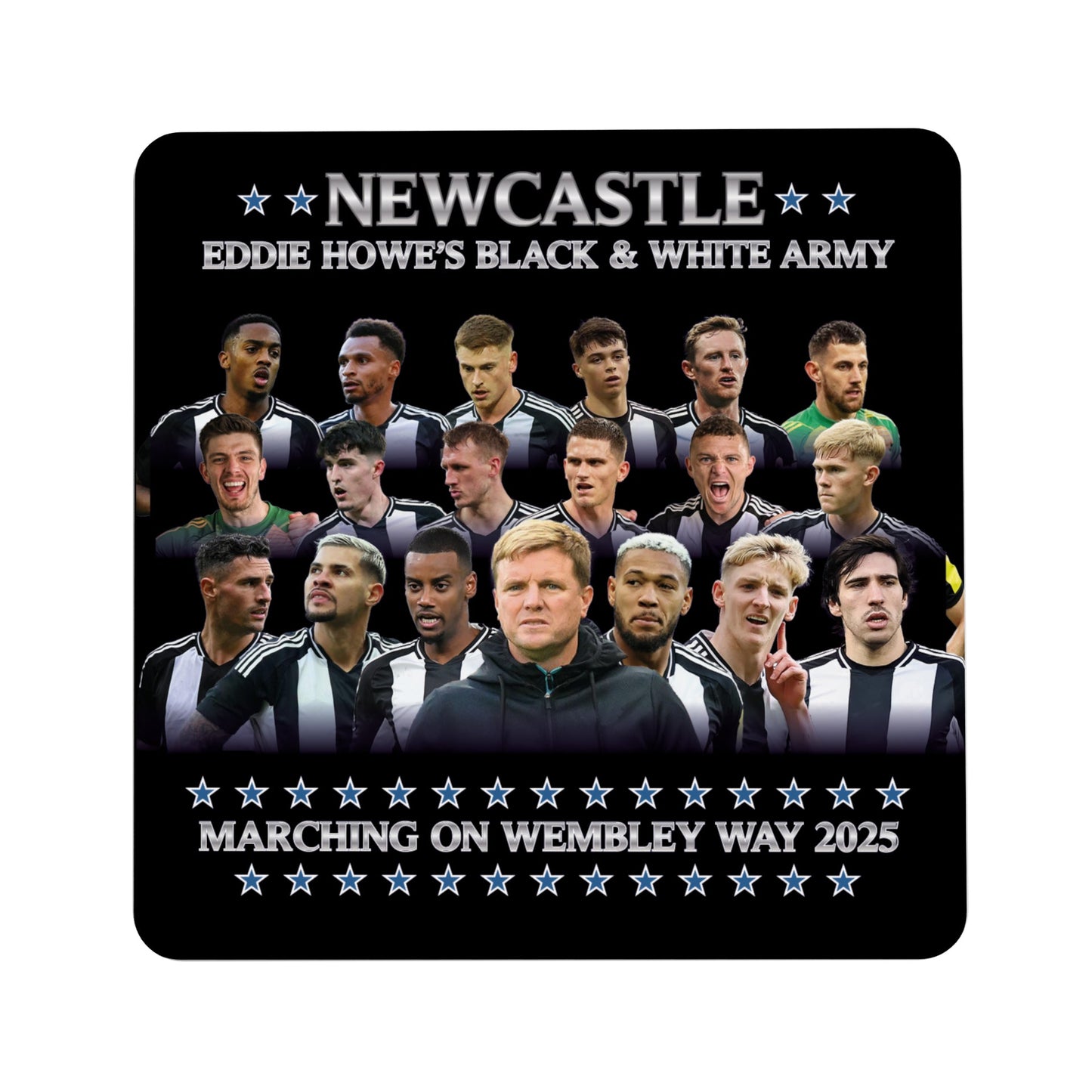 Newcastle Marching on Wembley 2025 Coaster