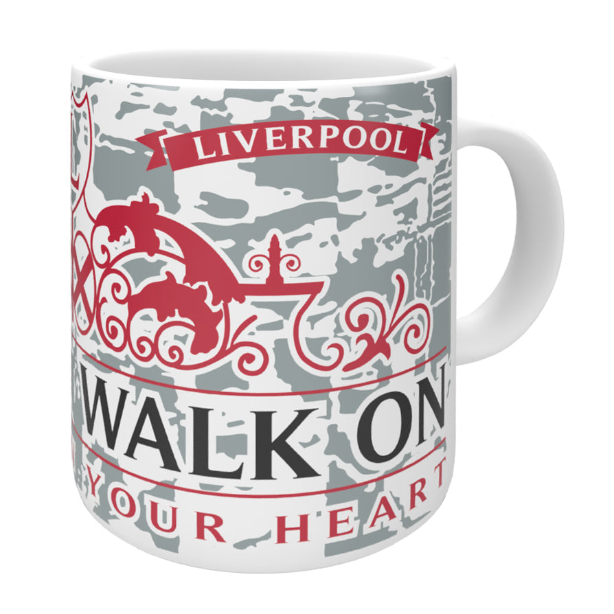 Walk On WHT-GRY-RED-BLK Mug 11oz