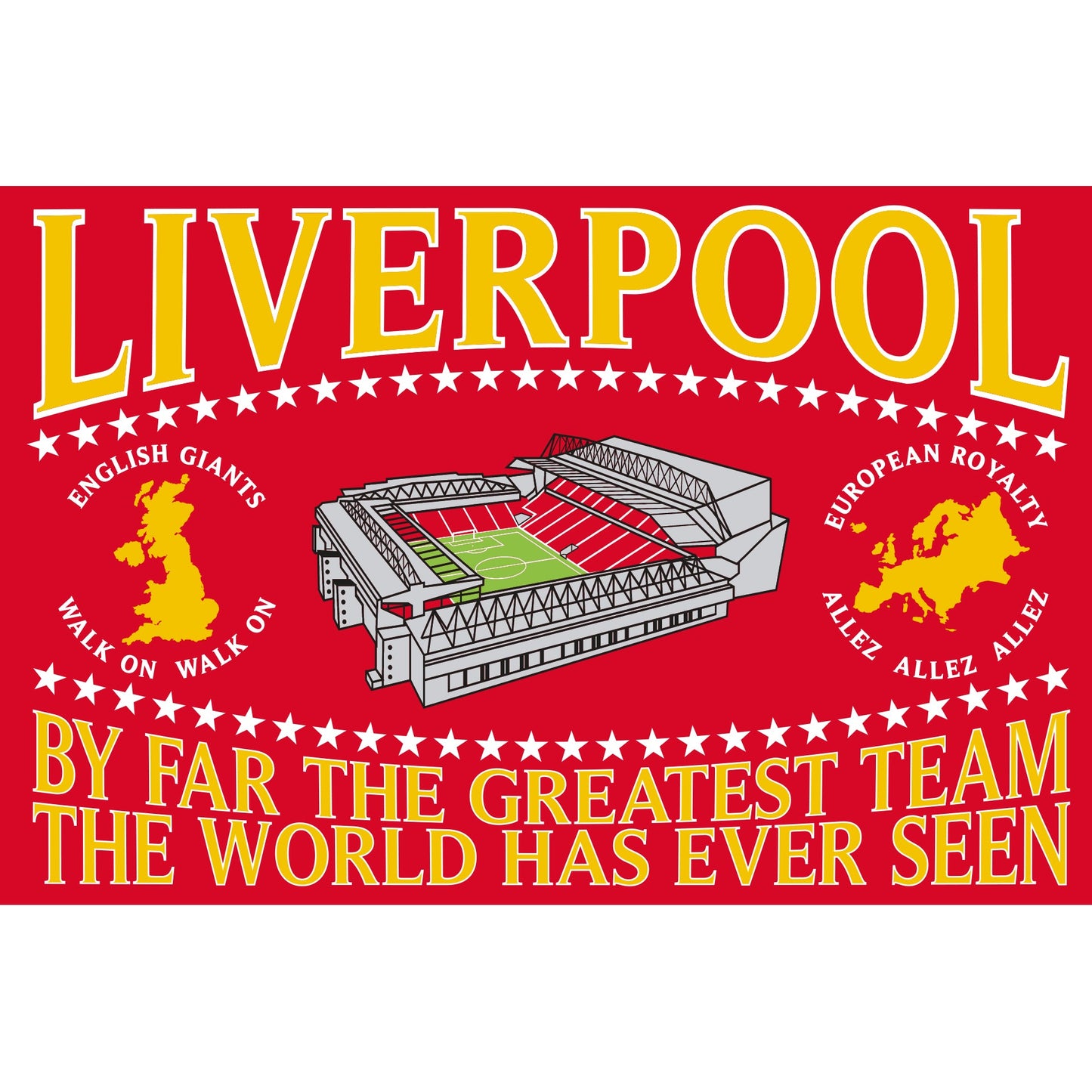Liverpool Flag - The Greatest Team - Large 147x97cm
