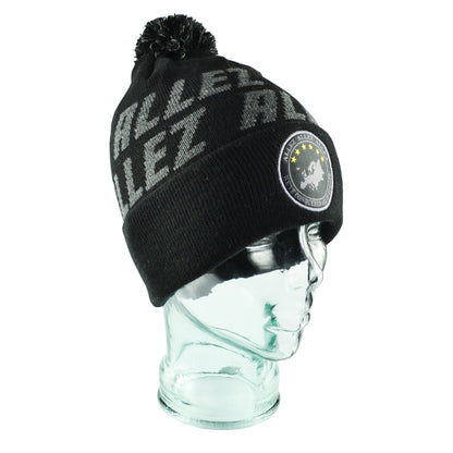Allez Black & Grey Bobble Hat