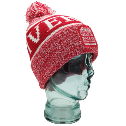 Liverpool Bobble Hat Red & White Patch Logo