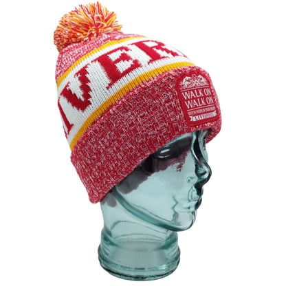 Liverpool Bobble Hat Red, White & Yellow Patch Logo