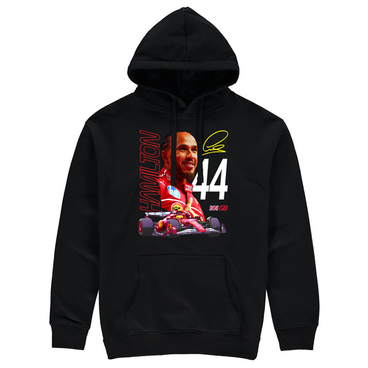 Hamilton F1 Hoodie - Black - Adult