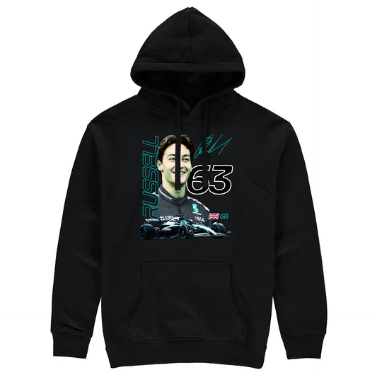 Russell F1 Hoodie - Black - Adult