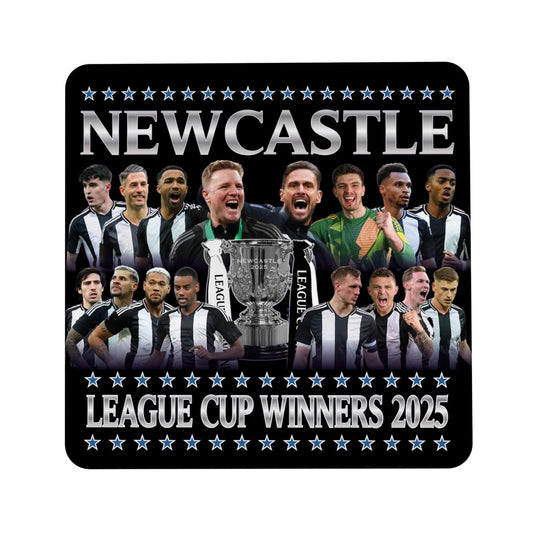 Newcastle League Cup Champions Trophy 2025 Coaster