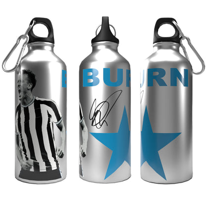 Burn 2-Lid Aluminium Water Bottle Silver
