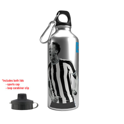 Burn 2-Lid Aluminium Water Bottle Silver