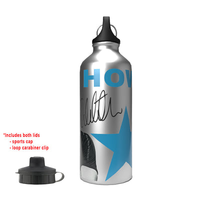 Howe 2-Lid Aluminium Water Bottle Silver