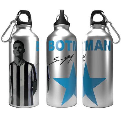 Botman 2-Lid Aluminium Water Bottle Silver