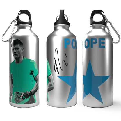 Pope 2-Lid Aluminium Water Bottle Silver