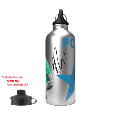 Pope 2-Lid Aluminium Water Bottle Silver