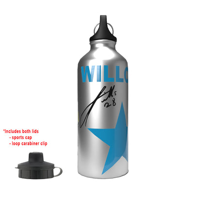 Willock 2-Lid Aluminium Water Bottle Silver
