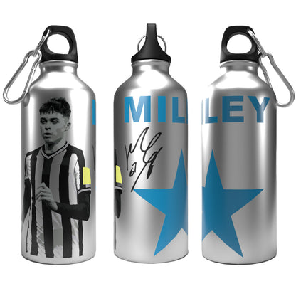 Miley 2-Lid Aluminium Water Bottle Silver