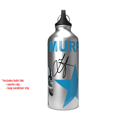 Murphy 2-Lid Aluminium Water Bottle Silver