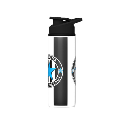 Howay the Lads Big Mouth Bottle-White