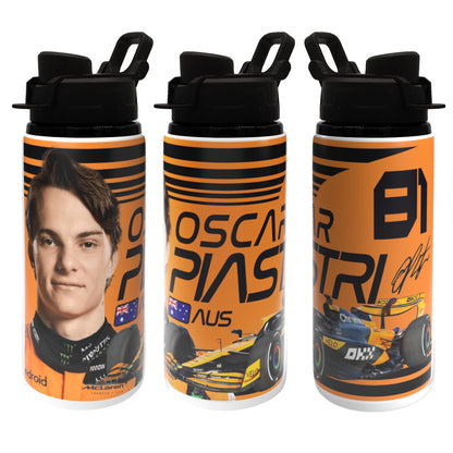 Piastri F1 Bottle 600ml White - Black Lid