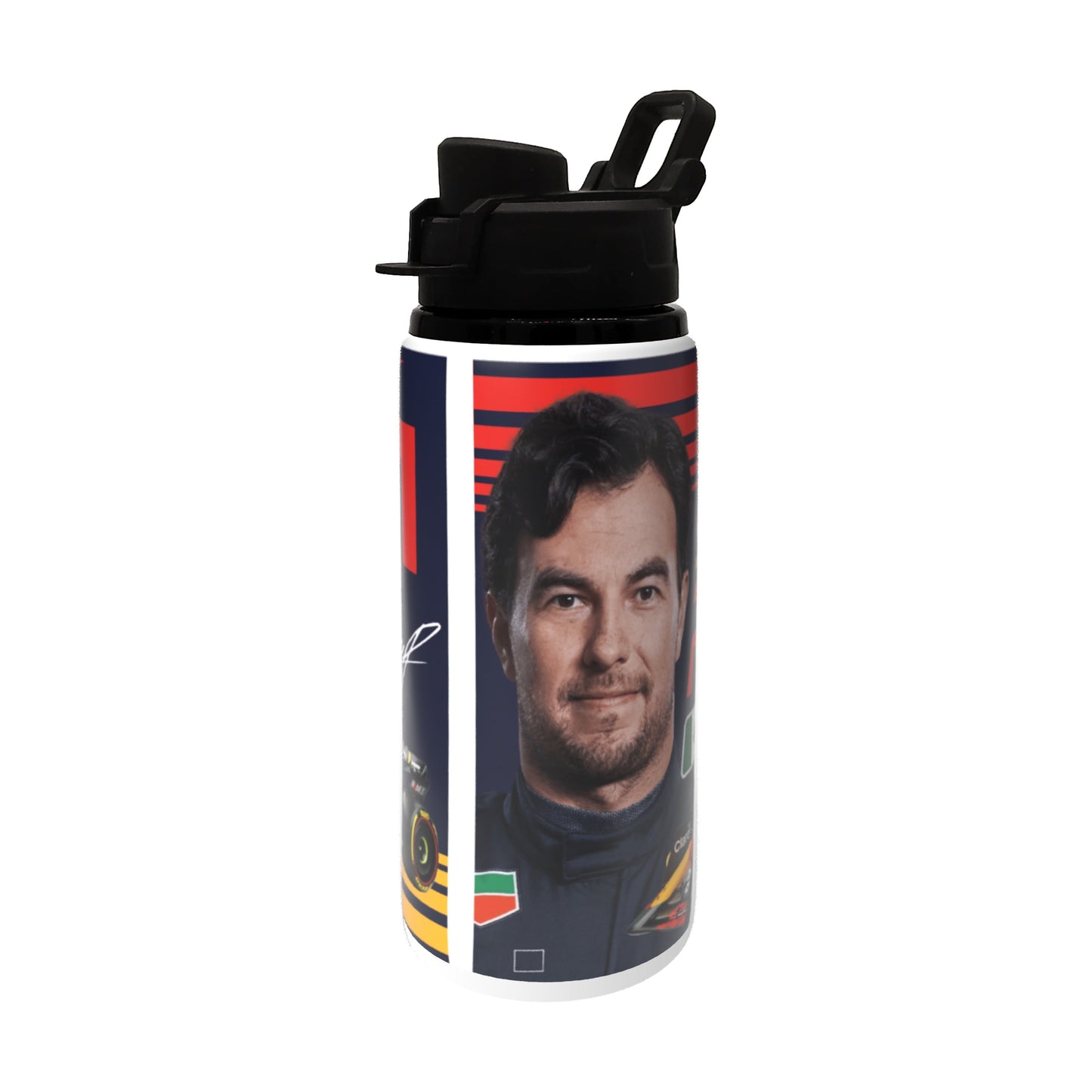 Perez F1 Bottle 600ml White - Black Lid