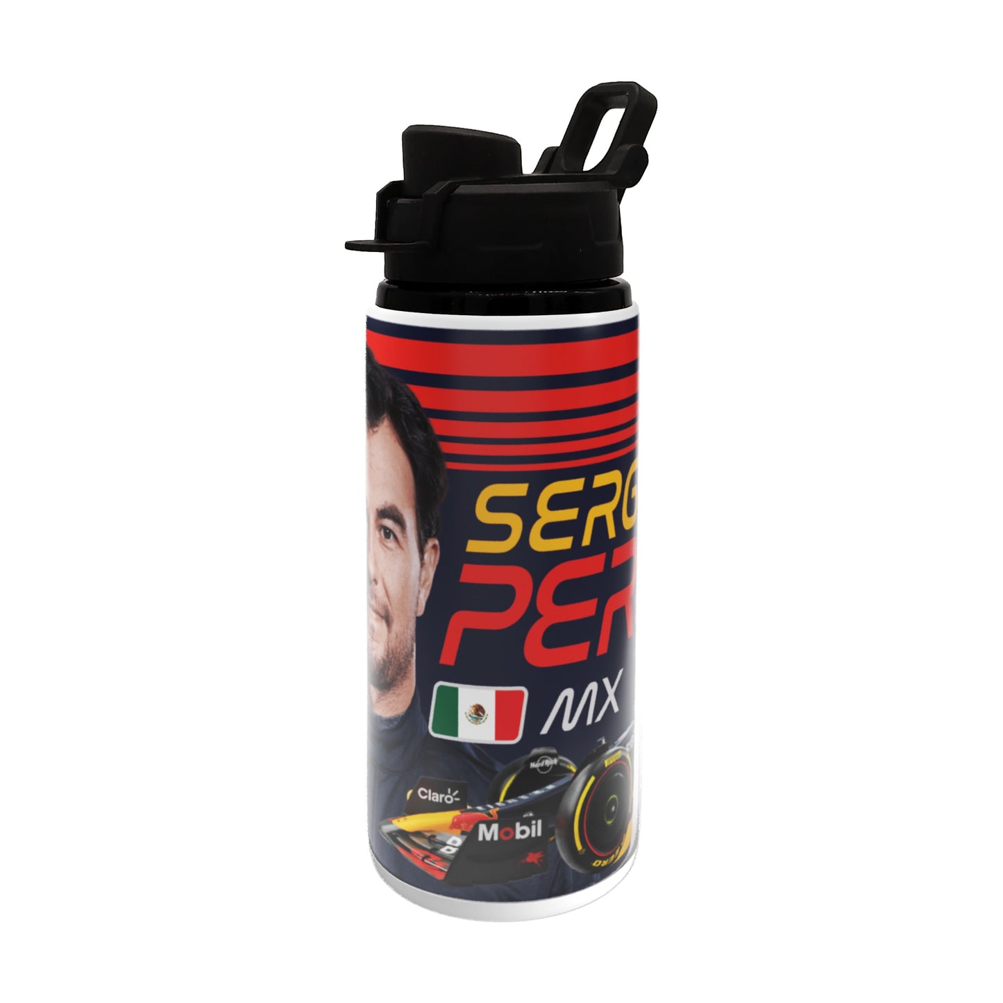 Perez F1 Bottle 600ml White - Black Lid