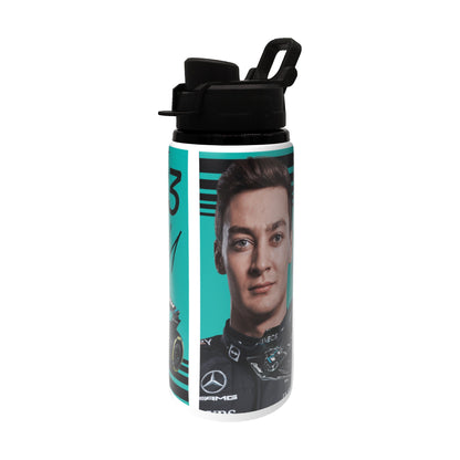 Russell F1 Bottle 600ml White - Black Lid