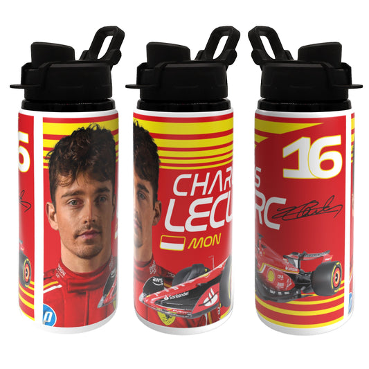 Leclerc F1 Bottle 600ml White - Black Lid