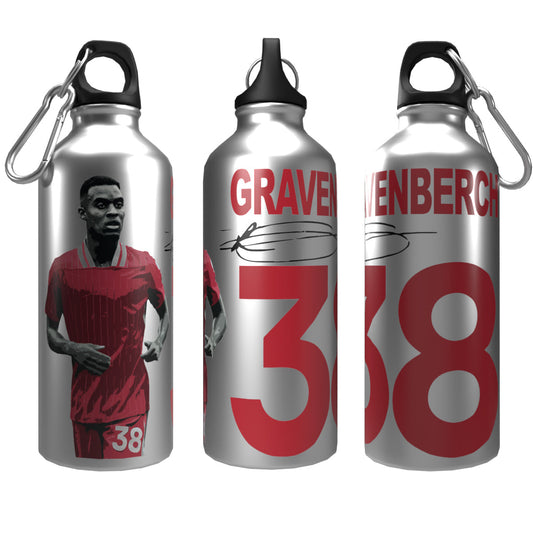 Gravenberch 2-Lid Aluminium Water Bottle Silver