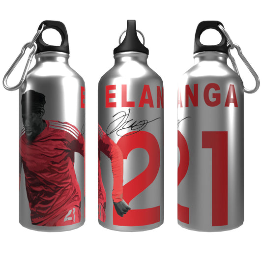 Elanga Forest 2-Lid Aluminium Water Bottle Silver