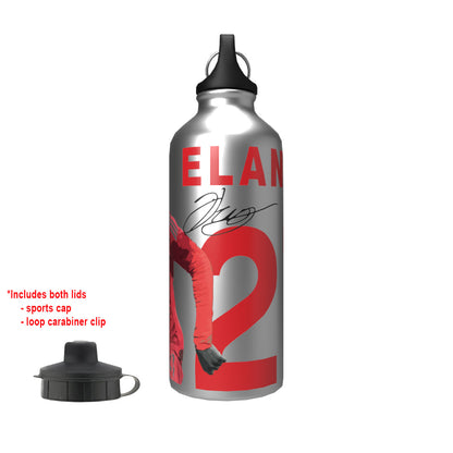 Elanga Forest 2-Lid Aluminium Water Bottle Silver