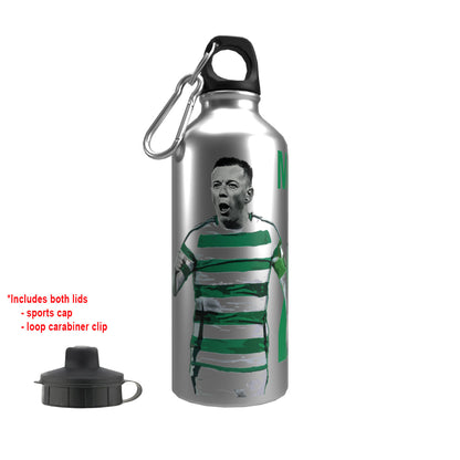 McGregor Celts 2-Lid Aluminium Water Bottle Silver