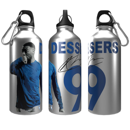 Dessers Rangers 2-Lid Aluminium Water Bottle Silver