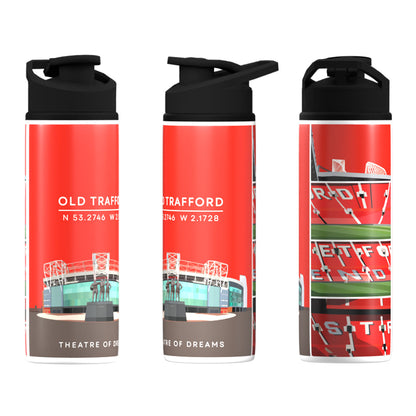 United Old Trafford Stadium Big Mouth Bottle-White