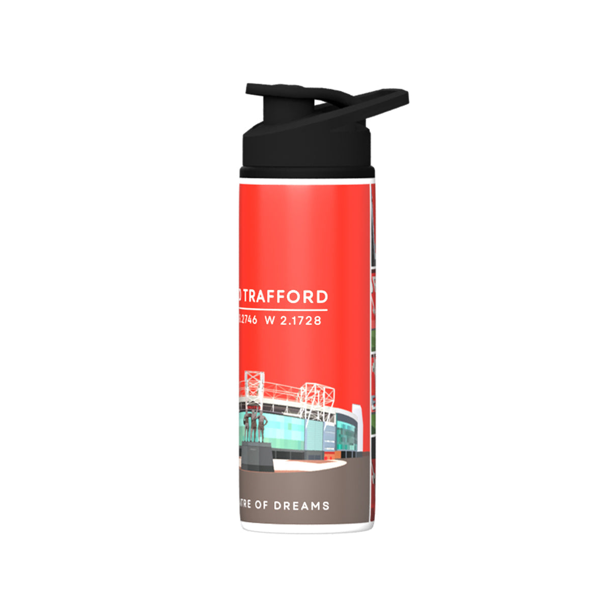 United Old Trafford Stadium Big Mouth Bottle-White