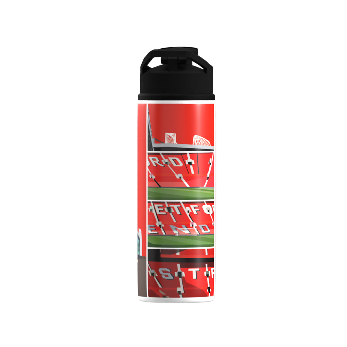 United Old Trafford Stadium Big Mouth Bottle-White