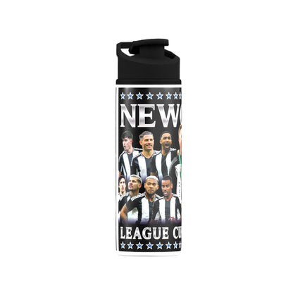 Newcastle League Cup Champions Trophy 2025 Big Mouth Bottle-White