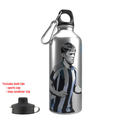 Hall Newcastle 2-Lid Aluminium Water Bottle Silver