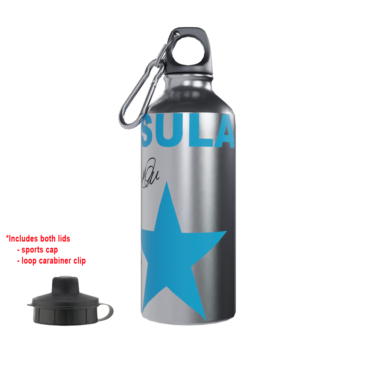 Osula Newcastle 2-Lid Aluminium Bottle
