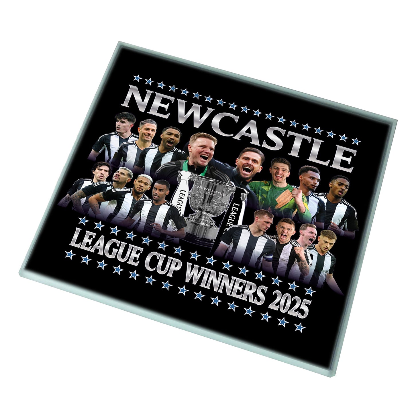 Newcastle League Cup Champions Trophy 2025 Coaster