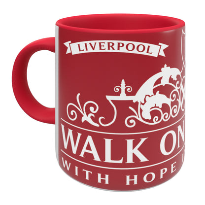 Walk On Red Handle and Inner Mug