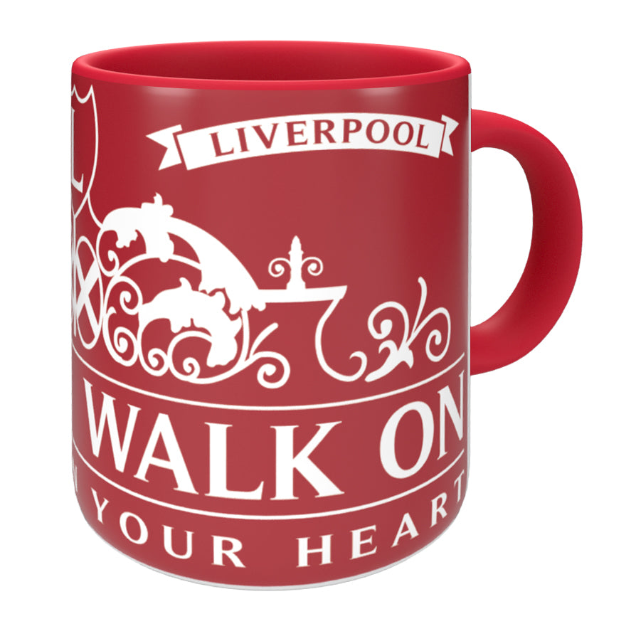 Walk On Red Handle and Inner Mug