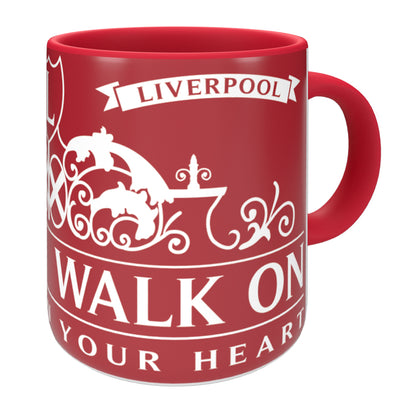 Walk On Red Handle and Inner Mug