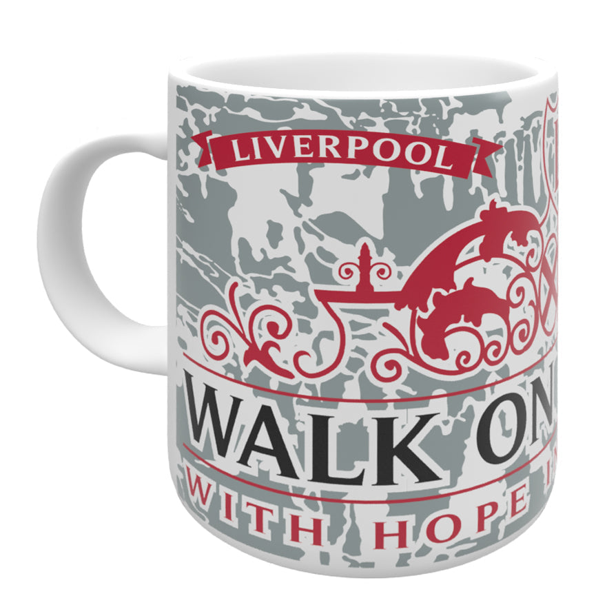 Walk On WHT-GRY-RED-BLK Mug 11oz