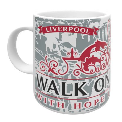 Walk On WHT-GRY-RED-BLK Mug 11oz
