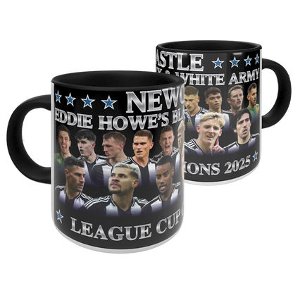 Newcastle League Cup Champions 2025 Mug Black Handle & Inner