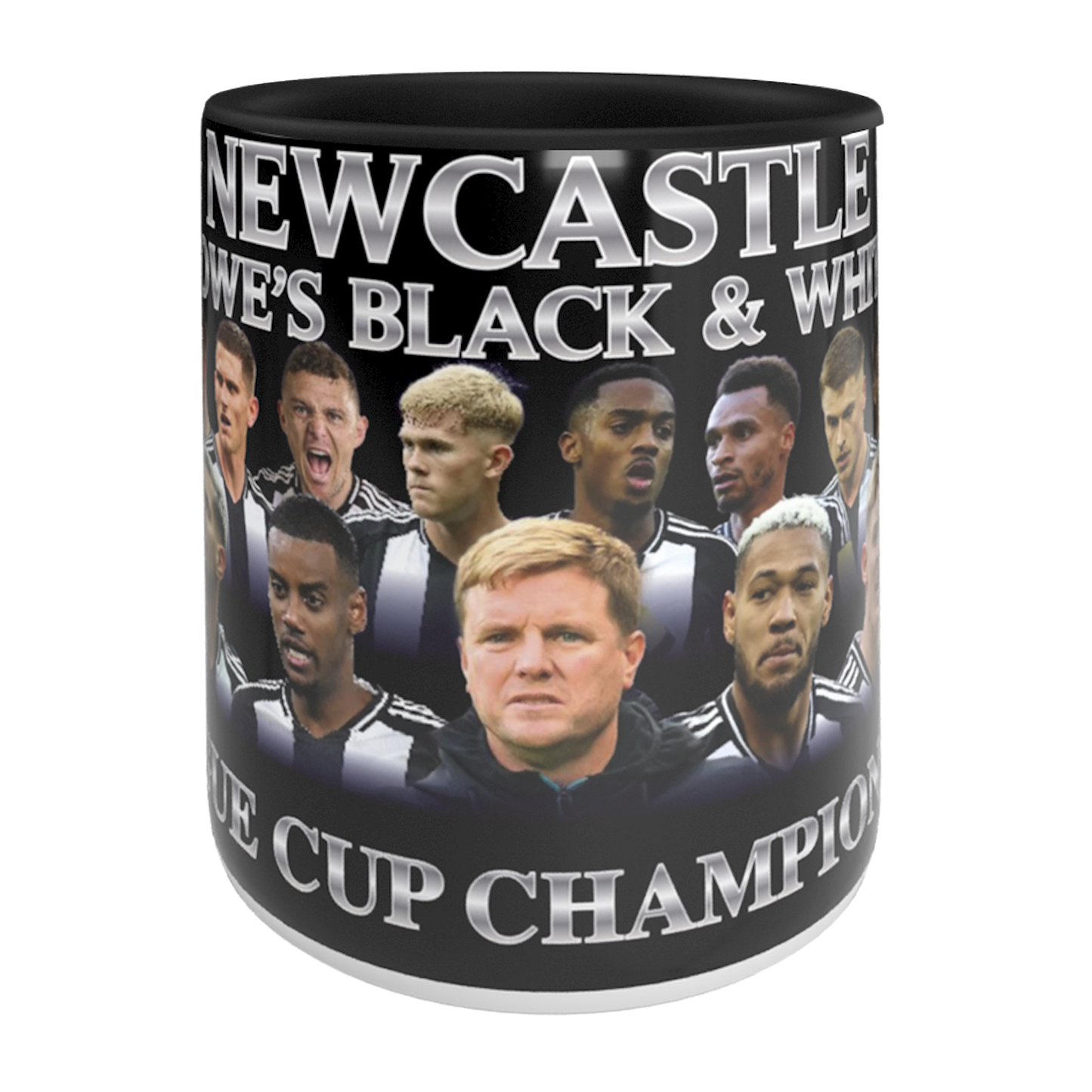 Newcastle League Cup Champions 2025 Mug Black Handle & Inner